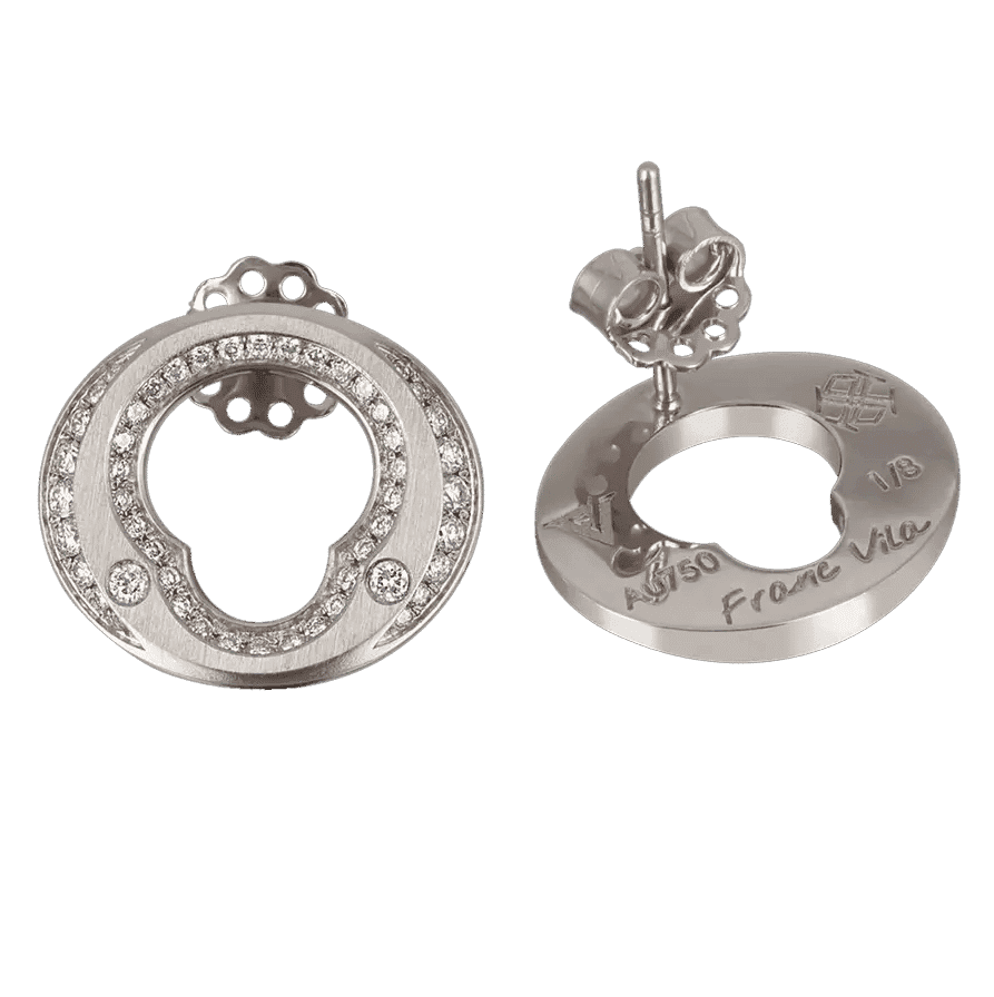 White Gold Earrings